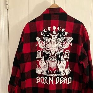 Born Dead Heavy Flannel Shirt XL
